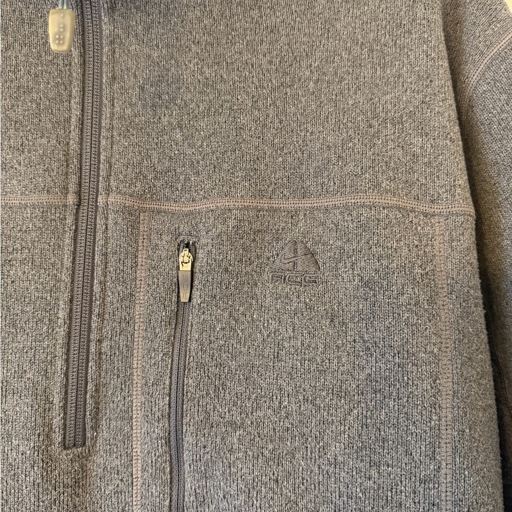 Nike ACG Gray Zip-Up Sweater - Picture 4 of 4